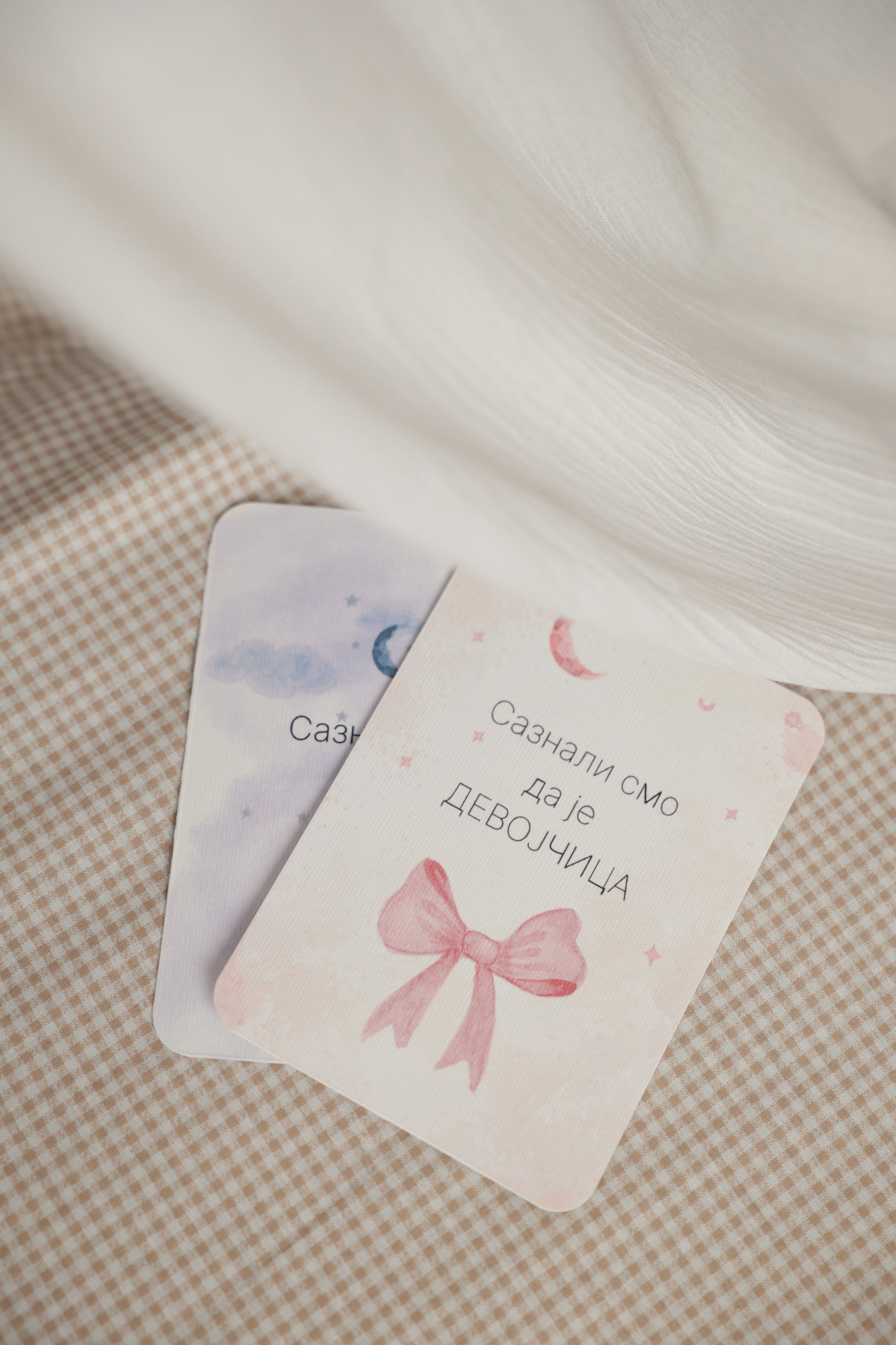 kartice za trudnice, poklon za trudnice, kartice za slikanje bebe, milestone cards za trudnice, saznali smo da je devojcica, saznali smo da je decak